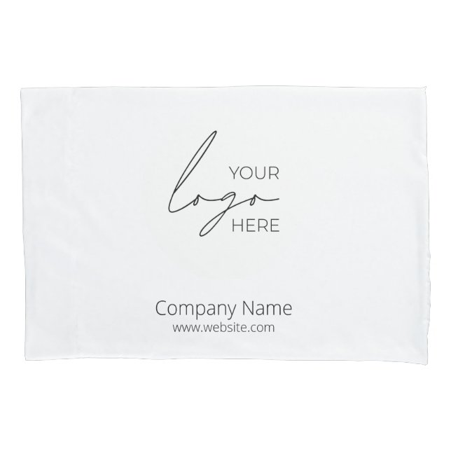 Your Business Logo Promotional Business Company Pillowcase (Front)