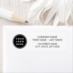 Your Business Logo Promotional Business Company Return Address Label