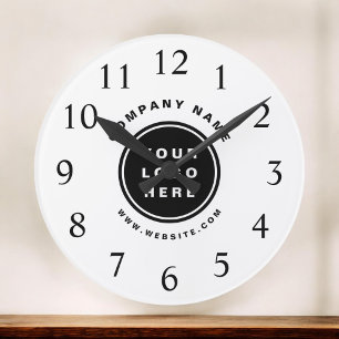Your Business Logo Promotional Business Company Round Clock