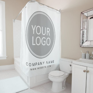 Your Business Logo Promotional Business Company Shower Curtain