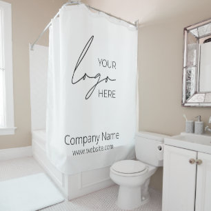 Your Business Logo Promotional Business Company Shower Curtain