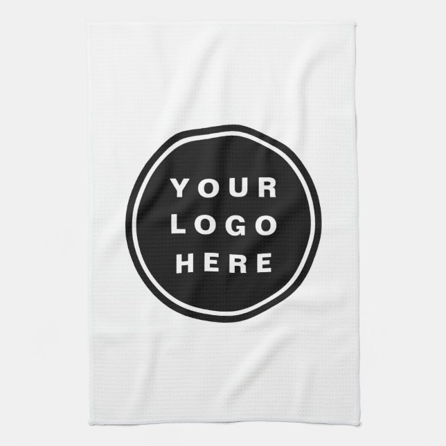 Your Business Logo Promotional Business Company Tea Towel (Vertical)