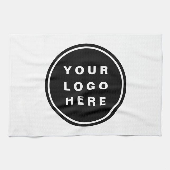 Your Business Logo Promotional Business Company Tea Towel (Horizontal)