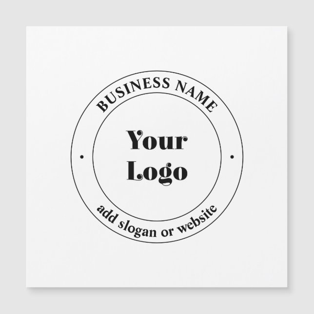 Your Business Logo & Promotional Text | White (Front)