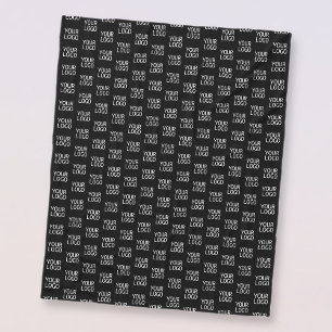 Your Business Logo Stylish Half Step Pattern Fleece Blanket