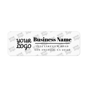 Your Business Logo Tiled Modern Return Address Label