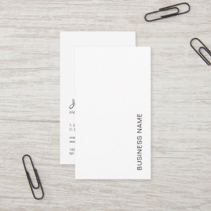 Your Business Logo Typography Modern Vertical Card