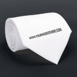 Your Business Logo Website Promotional Neck Tie<br><div class="desc">Neck Tie with Your Colours Custom Logo Website Promotional Personalised Colour / Text - Modern Business or Personal Ties / Gift - Add Your Logo - Image - Photo / Website or E-mail or Phone or Name - Company - Resize and Move or Remove / Add Elements - Image /...</div>