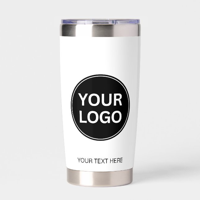 Your Business Logo Your Slogan Professional Insulated Tumbler (Front)