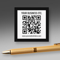 Your Business Name & Editable QR Code
