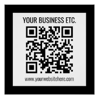 Your Business Name & Editable QR Code