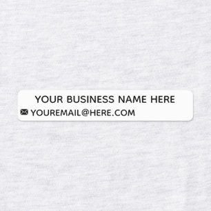 Your Business Name Email Info Personalised Labels