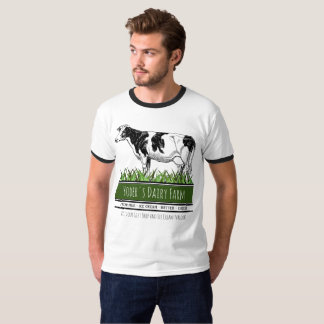 Your Business Name Local Dairy Farm Cow Graphic T-Shirt