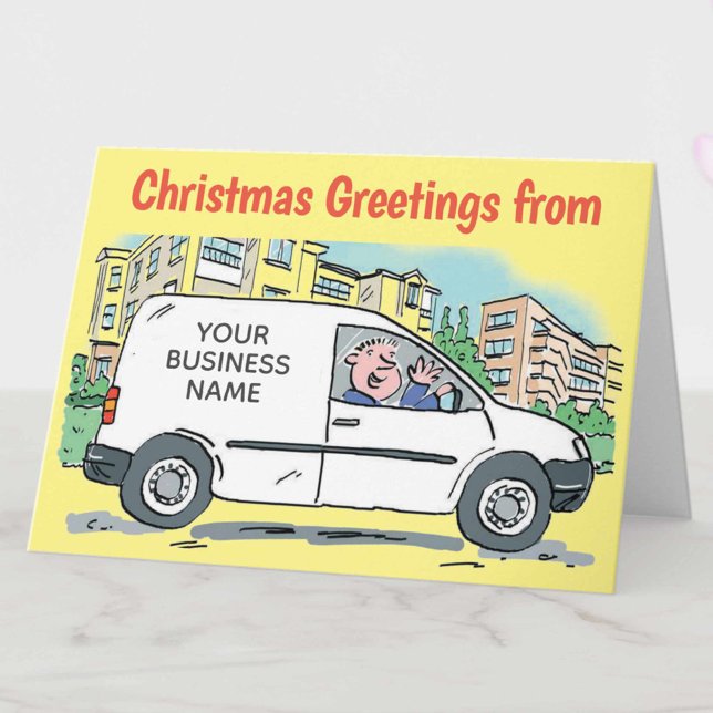 Your Business Name on a Van Christmas Card (Creator Uploaded)