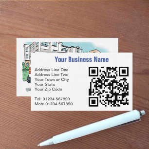 Your Business Name on a Van Plus QR Code Card