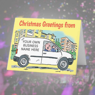 Your Business Name on Van Christmas Card