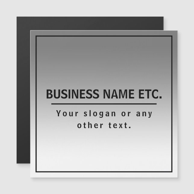 Your Business Name or Brand Etc.  (Front/Back)
