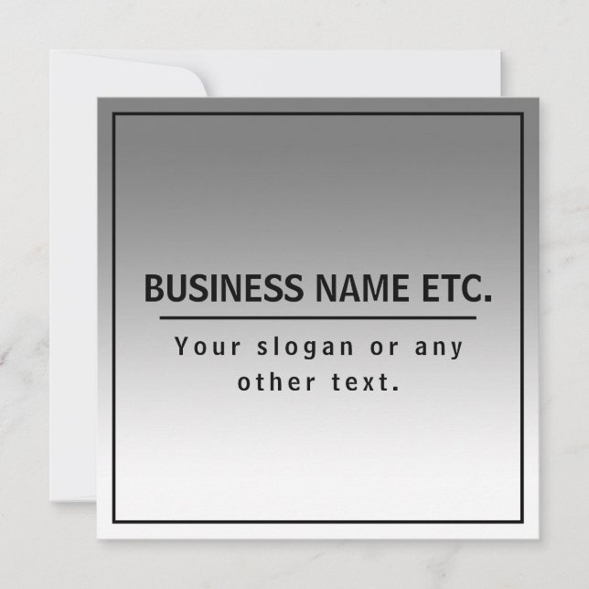 Your Business Name or Brand Etc.  (Front)