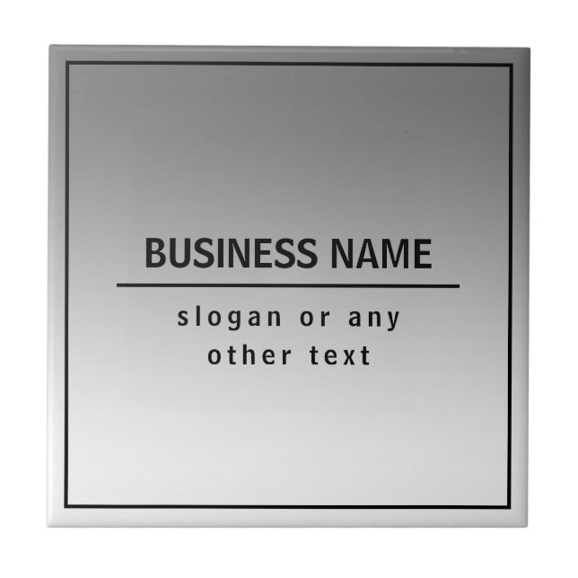 Your Business Name or Brand Etc.  Ceramic Tile (Front)