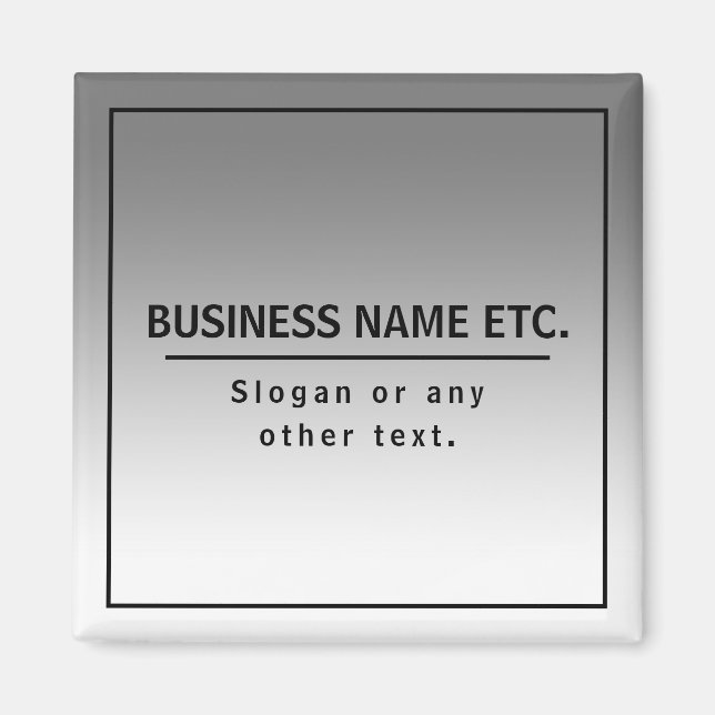 Your Business Name or Brand Etc.  Magnet (Front)