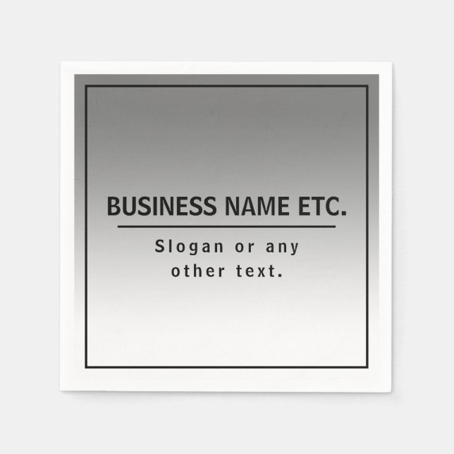 Your Business Name or Brand Etc.  Napkin (Front)