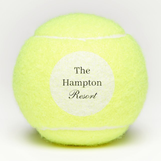Your Business Name or Logo Tennis Balls (Front)