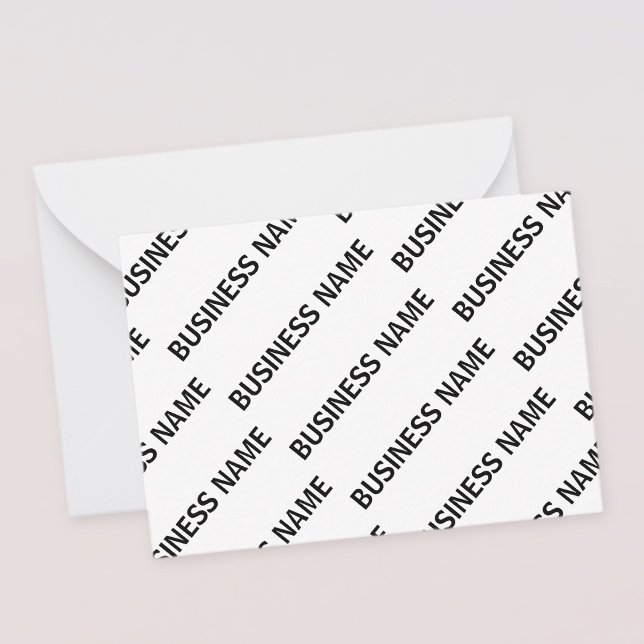 Your Business Name Pattern | Black & White Card (Creator Uploaded)