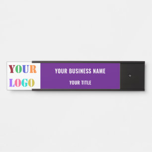 Your Business Office Logo Name Door Sign Example