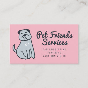 Your Business Pet Services Business Card