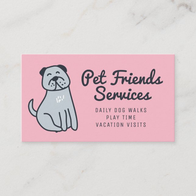 Your Business | Pet Services Business Card (Front)