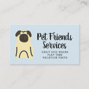 Your Business Pet Services Business Card