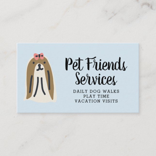 Your Business | Pet Services Business Card (Front)