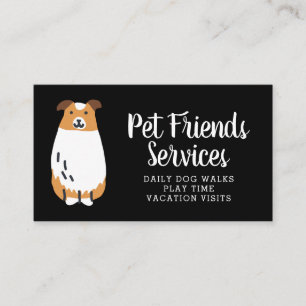 Your Business Pet Services Business Card