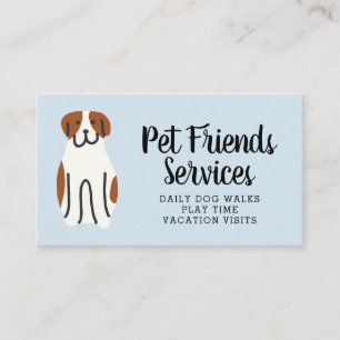 Your Business Pet Services Business Card