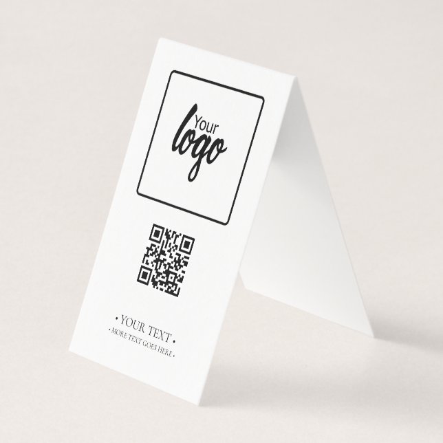 Your Business QR Code and Logo (Front)