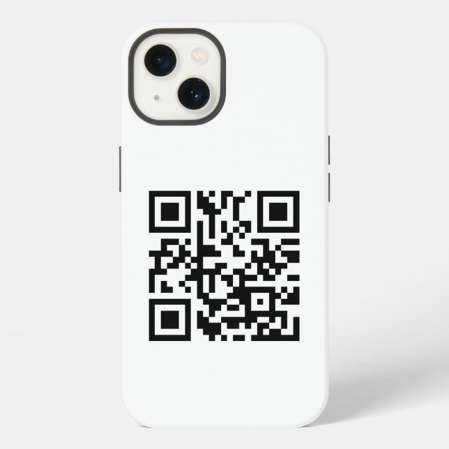 Your Business QR Code iPhone Case (Back)
