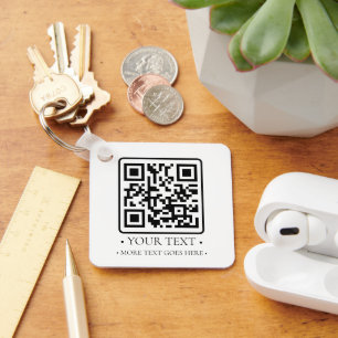 Your Business QR Code Key Ring