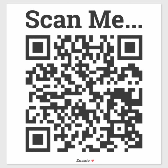 Your Business QR Code Sticker (Sheet)