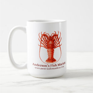 Your Business Red Spiny Lobster Coffee Mug