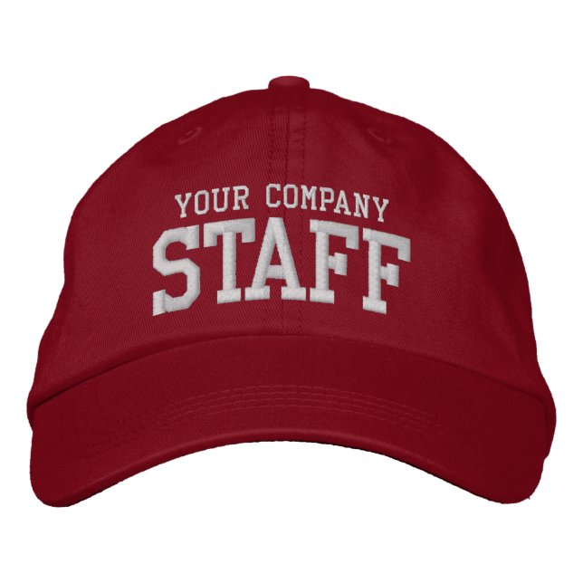 Your business staff promotional marketing employee embroidered hat (Front)