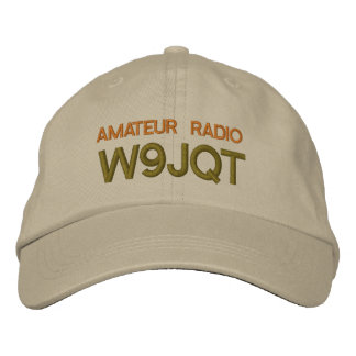 YOUR CALL SIGN ON EMBROIDERED HAT