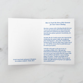  Your Cancer Healing is a Touch Away  Card