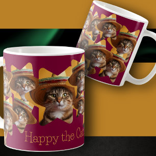 Your Cat in a Collage on a Coffee Cup