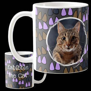 Your Cat on a Grey  Coffee Mug