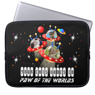 Your Cats in an Alien Spaceship UFO Sci Fi Film Laptop Sleeve
