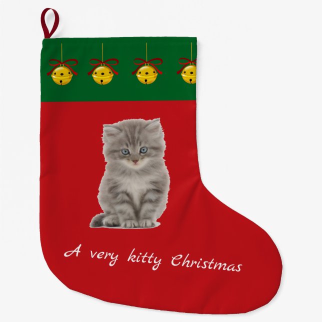 Your cat's personalised Christmas stocking (Front)