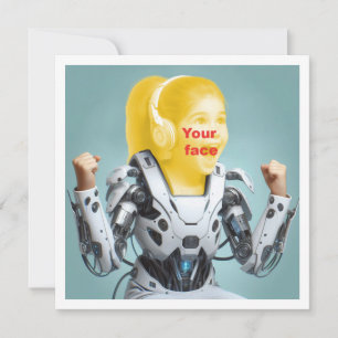 Your child as a superhero, custom superhero card