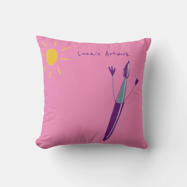 Your Child’s Artwork  Cushion (Front)