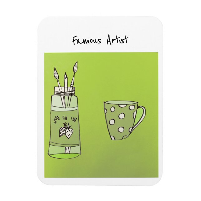 Your Child’s Artwork On A Flexible Photo Magnet (Vertical)