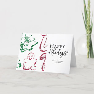 Your Children Art Custom Photo Christmas Holiday Card